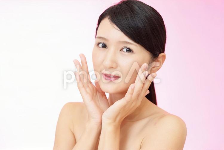 美容　スキンケアイメージ 美容,女性,人物の写真素材