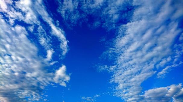 青空と雲 青空と雲の写真