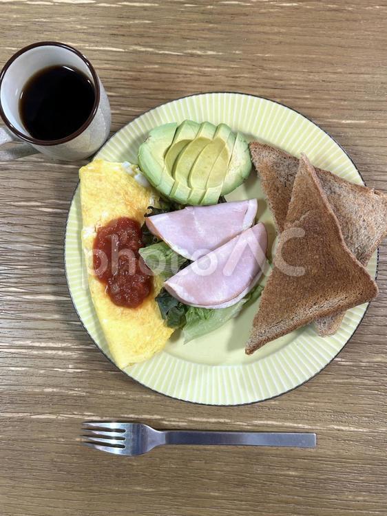 男のブレックファースト１９ 朝食,朝ごはん,ブレックファーストの写真素材