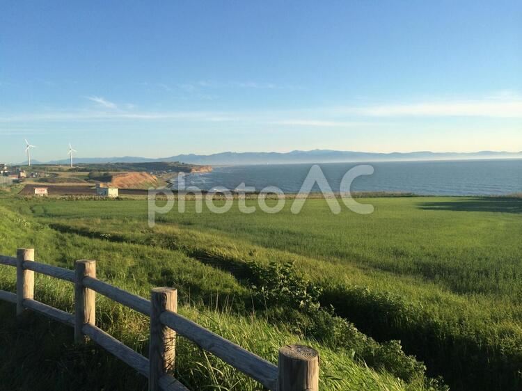 海の見える見晴台 海,風景,水域の写真素材