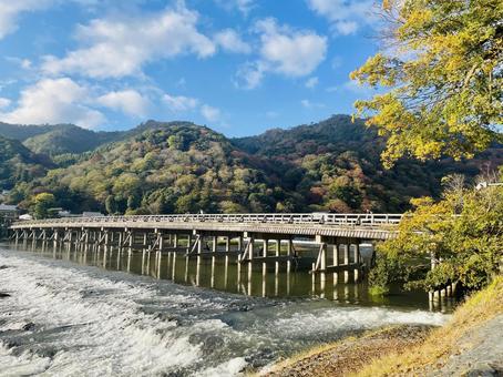 京都の橋 京都の橋 寺,京都,池の写真素材