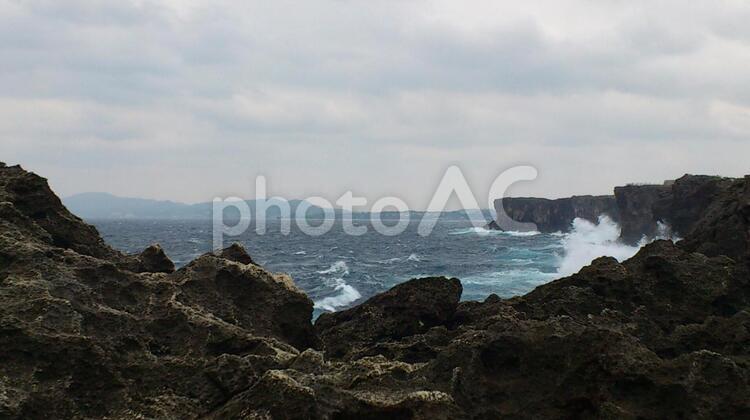 沖縄の風景 沖縄,海,空の写真素材