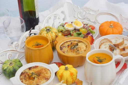 ハロウィンの料理 ハロウィンの料理 ハロウィンの料理,ハロウィン,秋の写真素材
