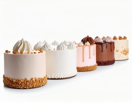 たくさんのケーキ たくさんのケーキの写真