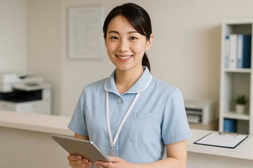 医療事務の女性 医療事務の女性の写真