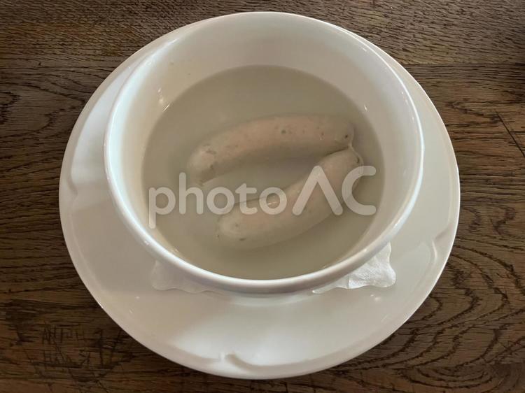 ヴァイスヴルスト（白ソーセージ） ヴァイスヴルスト,ソーセージ,ミュンヘンの写真素材