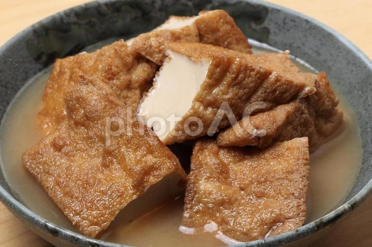 厚揚げの煮物 厚揚げ,煮物,豆腐の写真素材