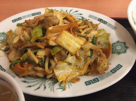 野菜炒め 野菜炒め,野菜,定食の写真素材