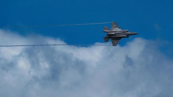 F-35A戦闘機 F-35A戦闘機 空自,fー35a,戦闘機の写真素材