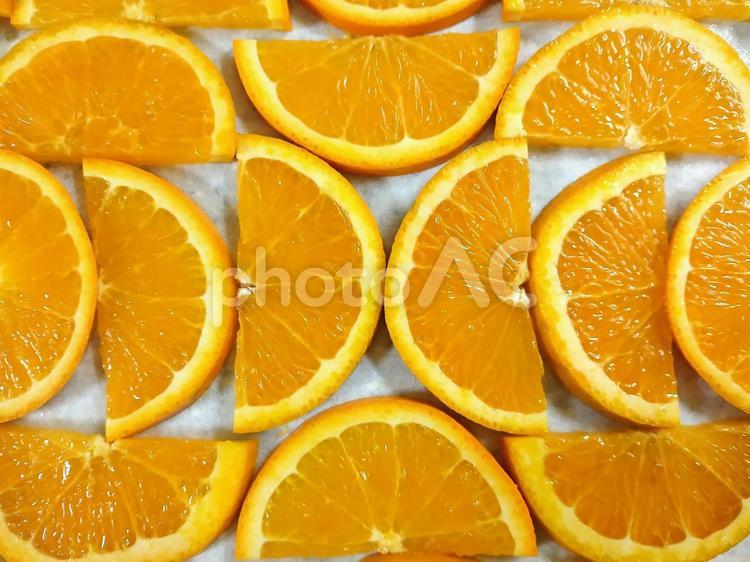 オレンジの模様 オレンジ,果物,輪切りの写真素材
