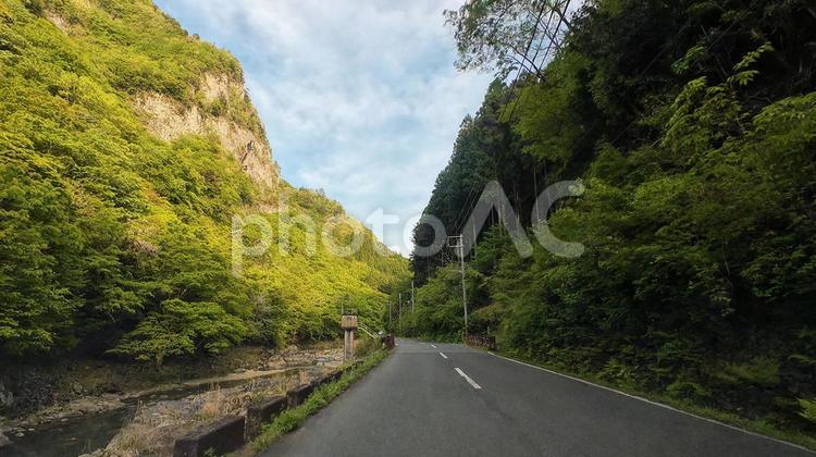 小太郎岩と深い渓谷 小太郎岩,渓谷,香落渓の写真素材