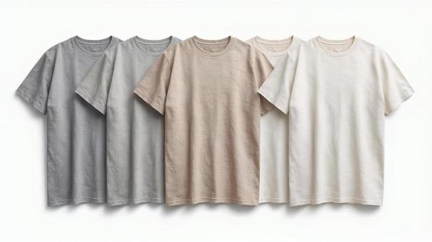 無地のTシャツ 無地のTシャツの写真