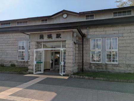 斜めから見た美瑛駅 斜めから見た美瑛駅の写真
