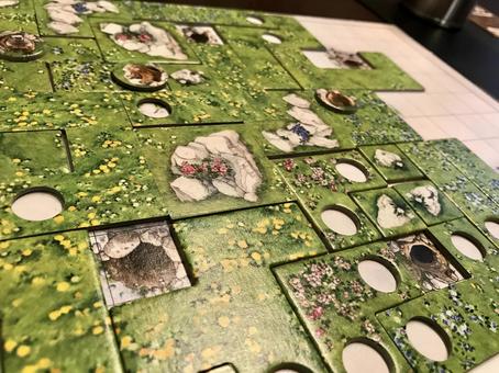 春の草原パズル盤の写真