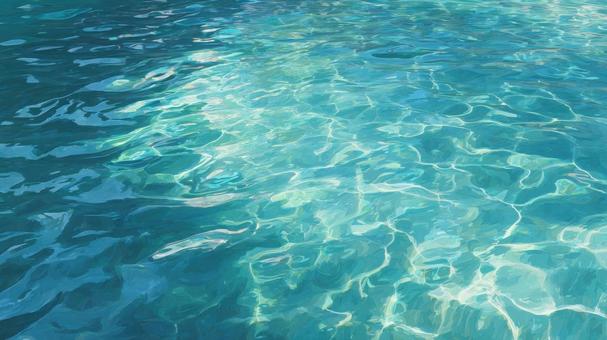 透明感のある海水面_2 透明感のある海水面_2の写真