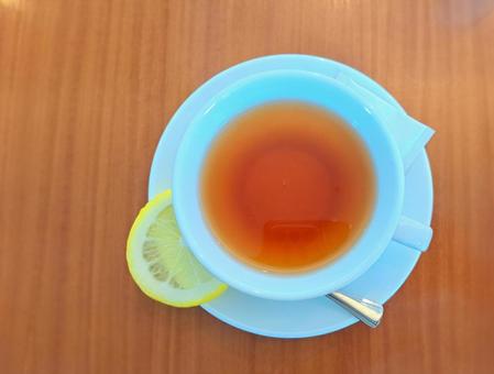 紅茶　レモン　➀ レモンティー,カフェ,ドリンクの写真素材