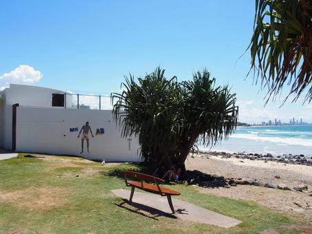 バーレイヘッズ 海,ビーチ,オーストラリアの写真素材