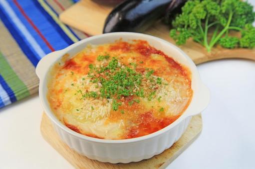 Photo, moussaka, greek food, vegetable dishes, 