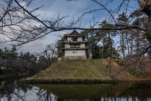 秋の弘前城散歩 弘前城,弘前公園,歴史の写真素材