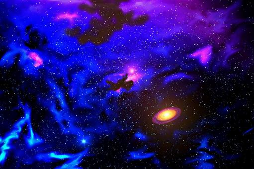 Photo, deep universe, space, astigmatism nebula, 