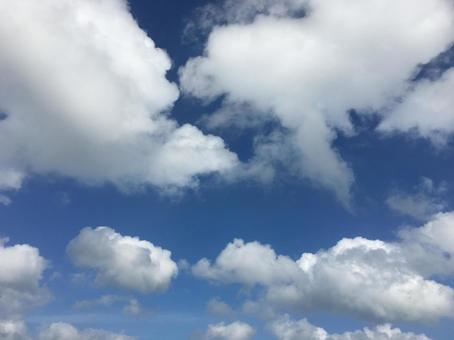 青空と雲 青空と雲の写真