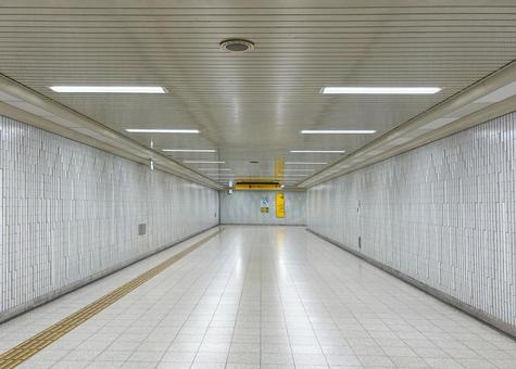 地下道 地下鉄,寂しい,無人の写真素材