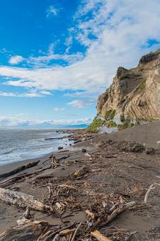 北海道 滝瀬海岸 シラフラの風景 北海道 滝瀬海岸 シラフラの風景 北海道,滝瀬海岸,滝瀬の写真素材