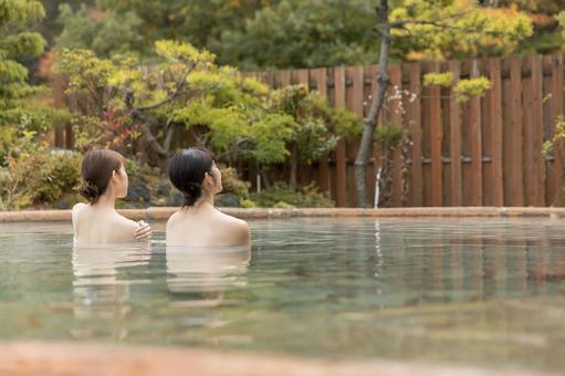 温泉女子イメージ 温泉女子イメージ 女性,温泉,人物の写真素材