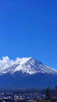 富士山と青空 富士山と青空の写真