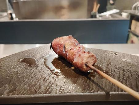 砂肝 砂肝 砂肝,串,焼鳥の写真素材