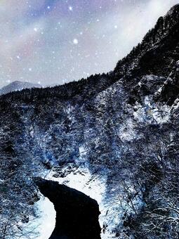 Snow and starry sky, JPG Snow and starry sky, JPG