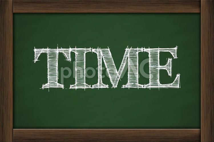 黒板とタイトル ビジネス,time,タイムの写真素材