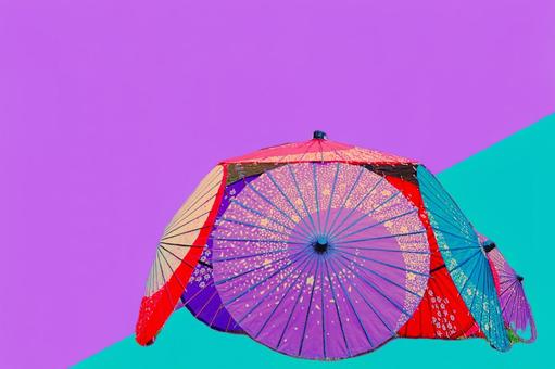 傘ー和傘 傘,和傘,和模様の写真素材