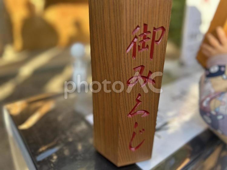 新年の初詣　おみくじ　大阪・豊国神社 正月,おみくじ,神社の写真素材