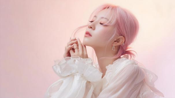 K-POP風透明感ポートレートの写真