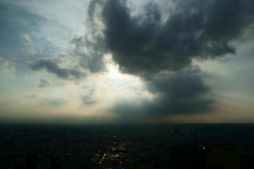 The evening sky, JPG