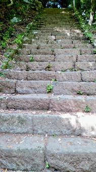 急勾配の石の坂 急勾配の石の坂の写真
