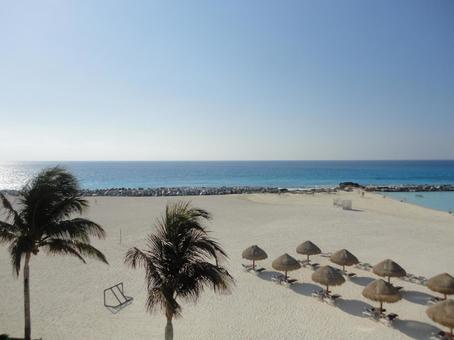 Beach in Mexico Cancun, JPG