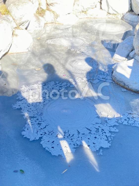 地獄めぐりin鬼石坊主地獄 大分,地獄めぐり,鬼石坊主地獄の写真素材