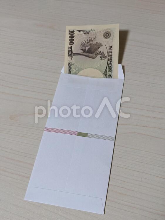 ご祝儀の入れ方　封筒　お金　お祝い ご祝儀,お金,お祝いの写真素材