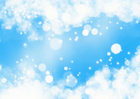 Fluffy clouds and glittering sky background, JPG Fluffy clouds and glittering sky background, JPG