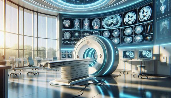 最先端AI駆動 超高精細MRIスキャナーの写真
