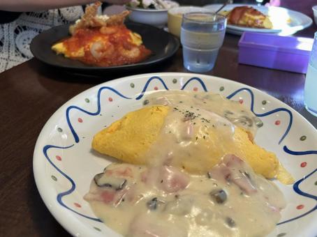 おいしそうなオムライス おいしそうなオムライスの写真