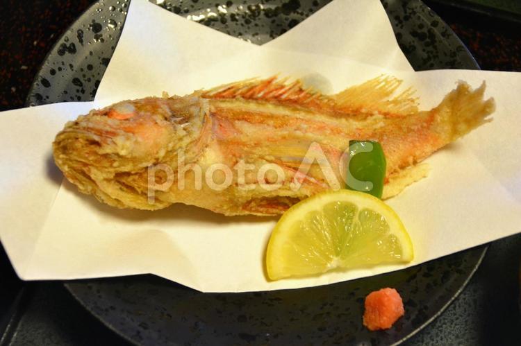 カサゴのから揚げ カサゴのから揚げ,唐揚げ,カサゴの写真素材