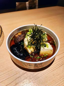 揚げだし豆腐 揚げだし豆腐,厚揚げ,海苔の写真素材