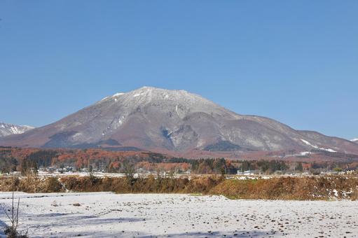 雪　長野県　黒姫山 自然,素材,雪の写真素材