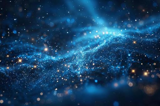 青の輝きが広がる幻想的な背景の写真