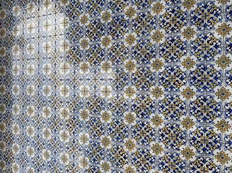 マカオのアズレージョタイルの写真