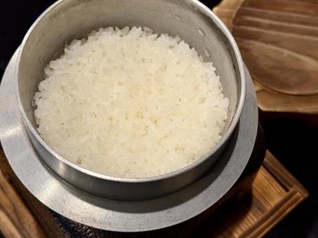 釜飯 白米 釜飯 白米 釜飯,白米,炊き立ての写真素材