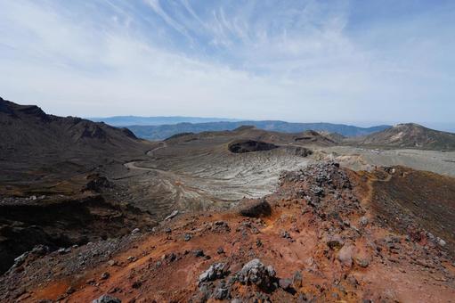 阿蘇山 阿蘇山 阿蘇山,火山,登山の写真素材
